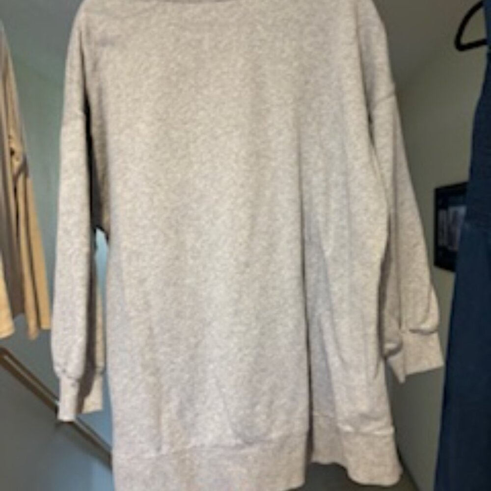 SoComfy Oversized Tunic Sweatshirt - Gray XL - Picture 3 of 5